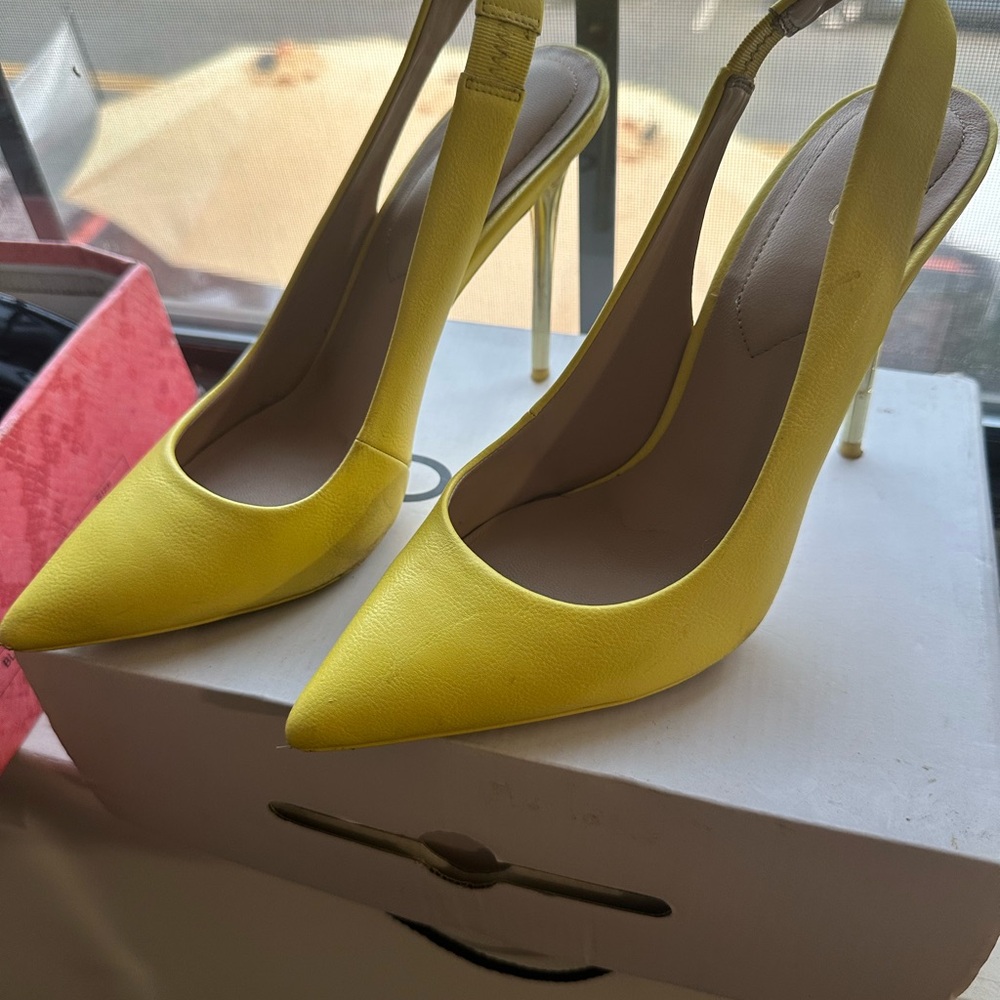 Aldo Yellow Stiletto Heels